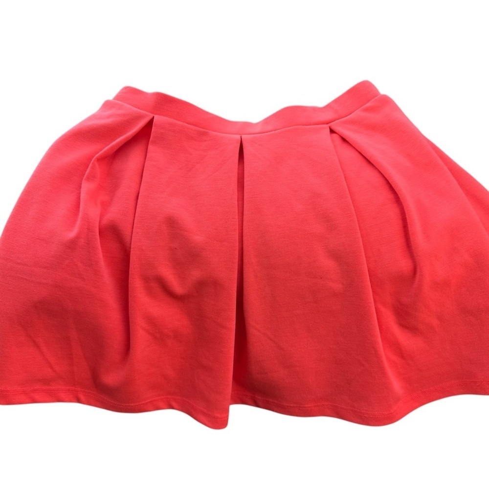 Love Fire Vibrant Coral Skater Skirt Size Medium
